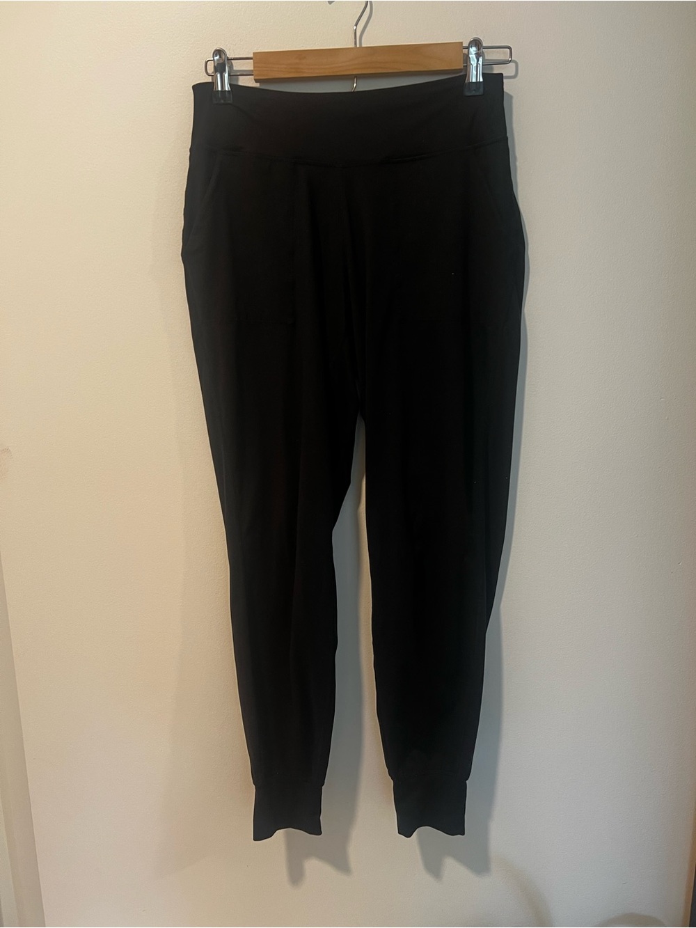 Black Women's Jogger Pants - Soft Stretch Waist